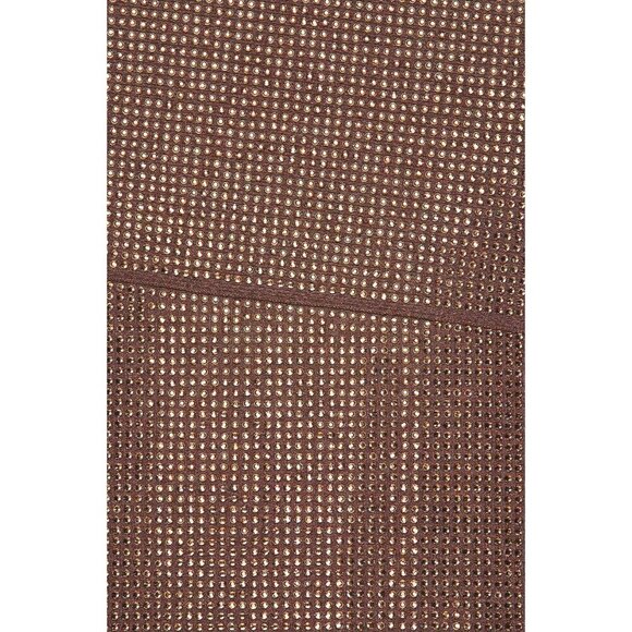 ANDREADAMO Full Strass Mono Shoulder Mini Dress in Brown Large New Womens - Picture 5 of 11